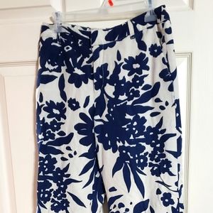 Soft Surroundings Linen Crop Pants Size S